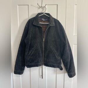 Vintage Polo Ralph Lauren Corduroy Bomber Harrington Jacket Black Mens Large